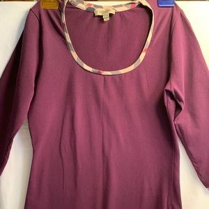 AUTHENTIC Burberry 3/4 sleeve top